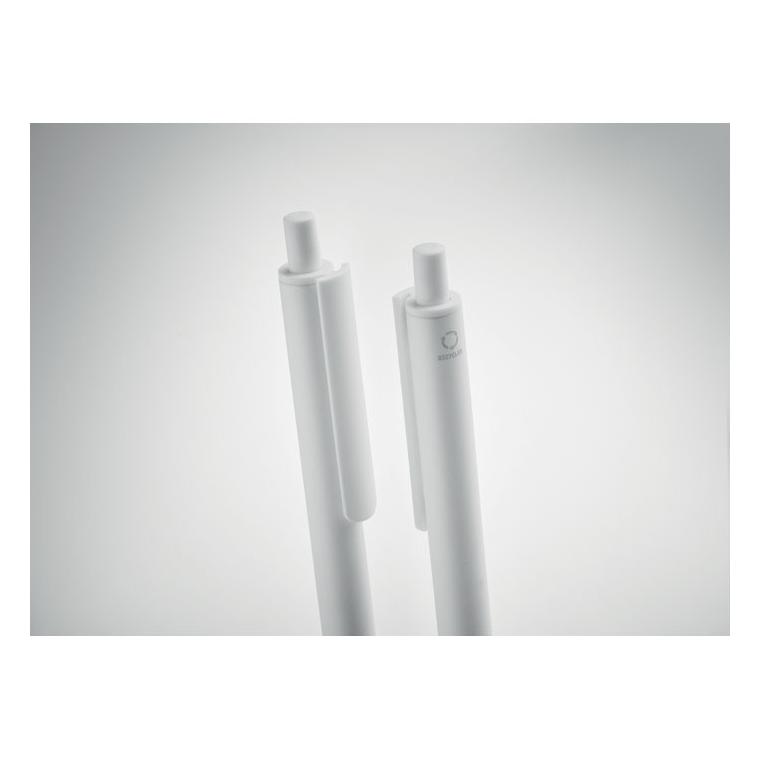 Set de stilouri din aluminiu reciclat ORWELL Alb