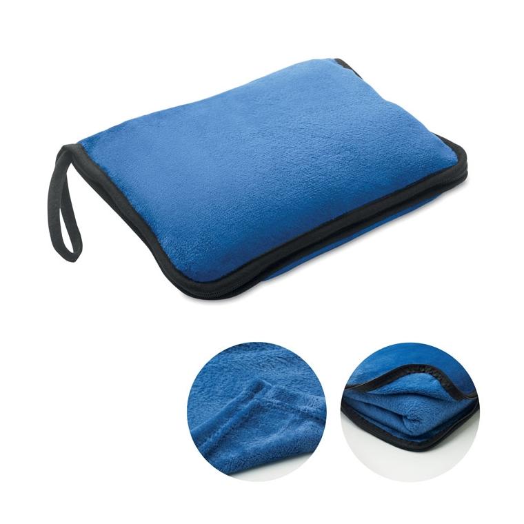 Set de pături de călătorie 2 în 1 COZY Albastru