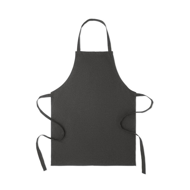 Șorț din bumbac reciclat SOUS COLOUR Negru