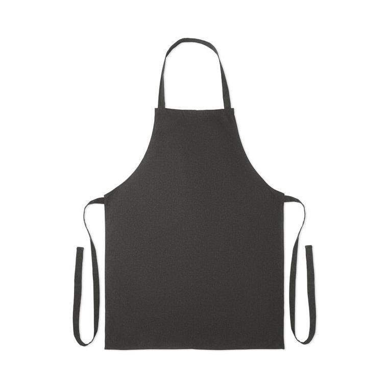 Șorț din bumbac reciclat SOUS COLOUR Negru