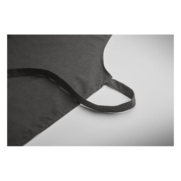 Șorț din bumbac reciclat SOUS COLOUR Negru