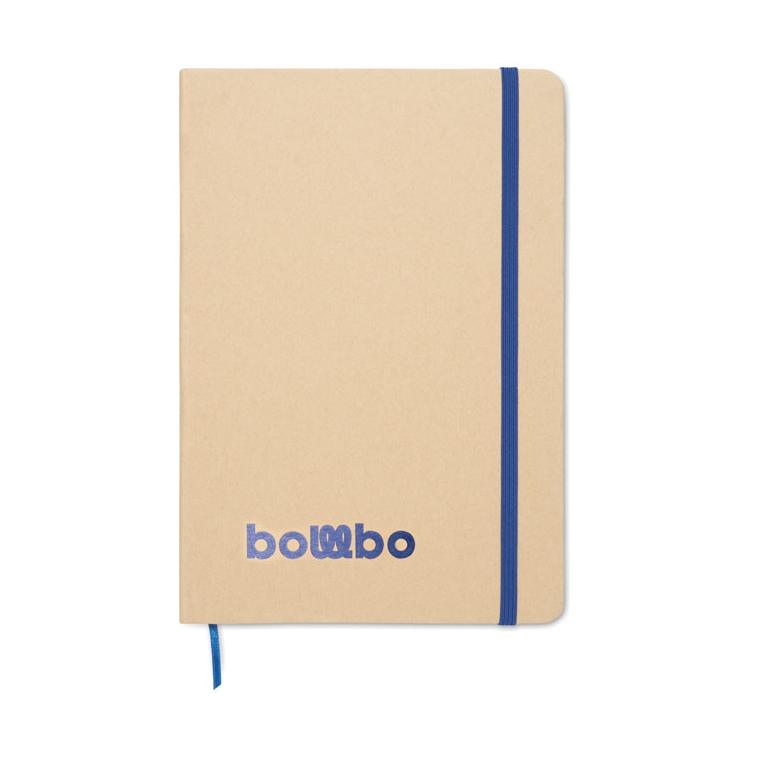 Notebook A5 cu copertă gravabilă pentru evidențiere culoare ROUTE Albastru