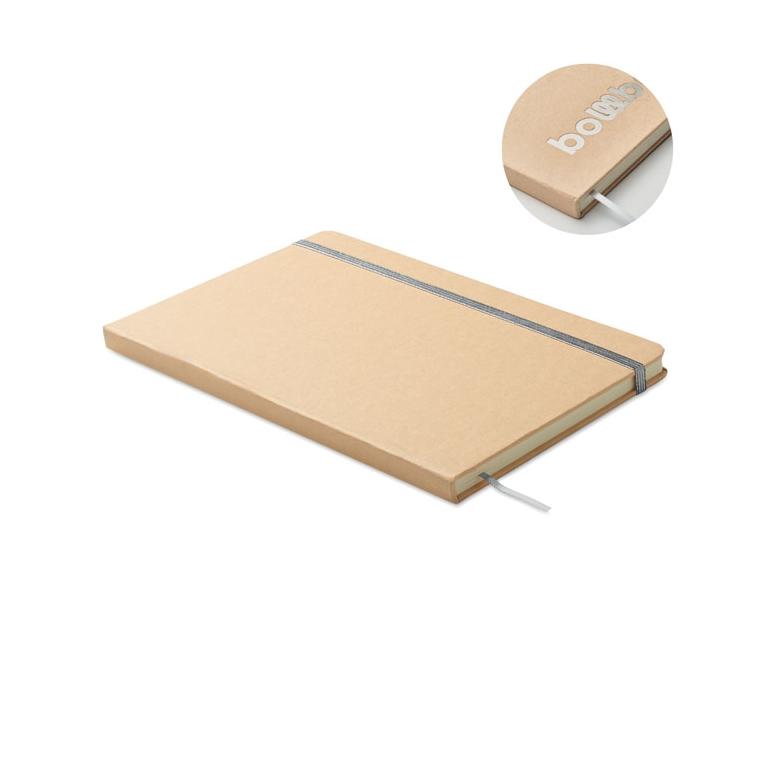 Notebook A5 cu copertă gravabilă pentru evidențiere culoare ROUTE Argintiu