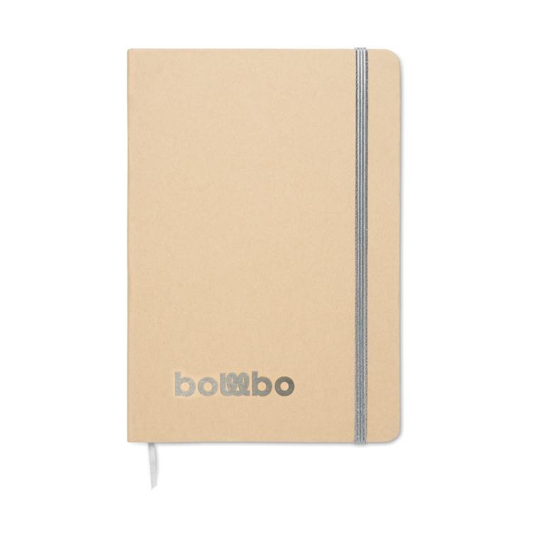 Notebook A5 cu copertă gravabilă pentru evidențiere culoare ROUTE Argintiu