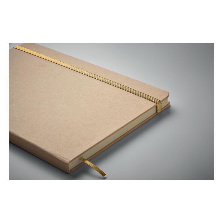 Notebook A5 cu copertă gravabilă pentru evidențiere culoare ROUTE Auriu