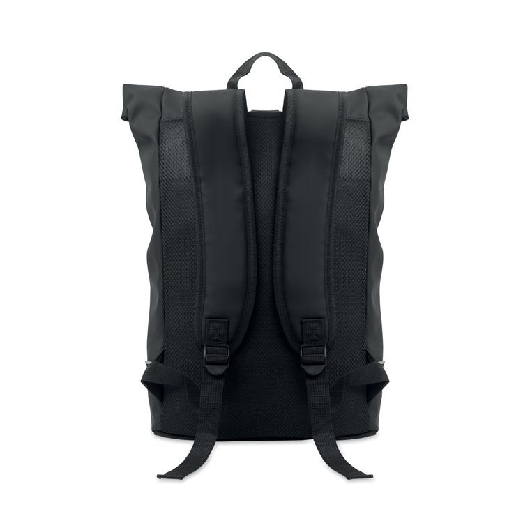 Rucsac rolltop pentru laptop 15 inch LAPTOSA Negru