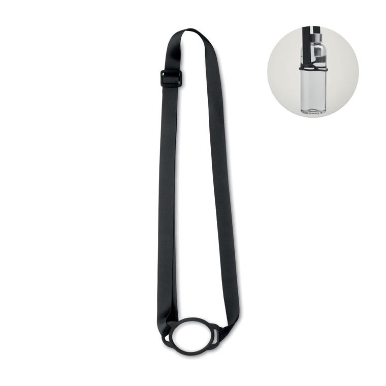 Lanyard cu suport pentru pahar LANCUP Negru