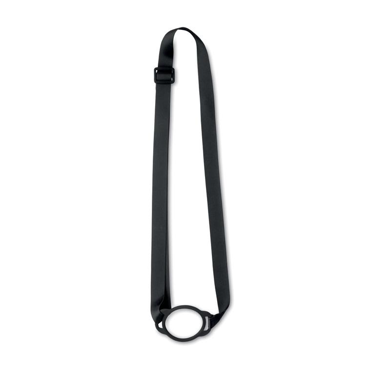 Lanyard cu suport pentru pahar LANCUP Negru