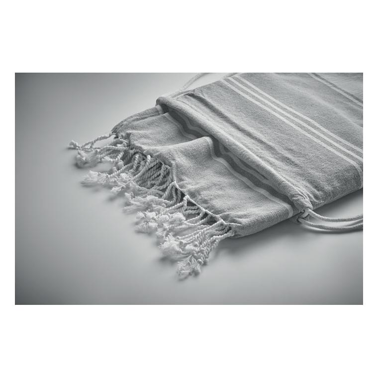 Prosop Hammam în săculeț cu șnur HAMMA Gri
