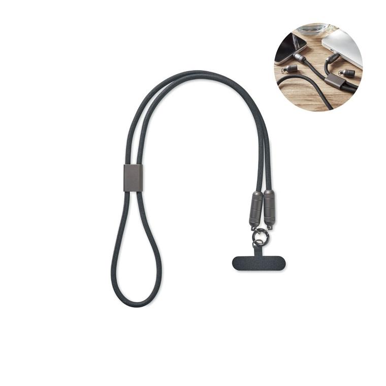 60W Lanyard suport pentru telefon SHAKA Negru