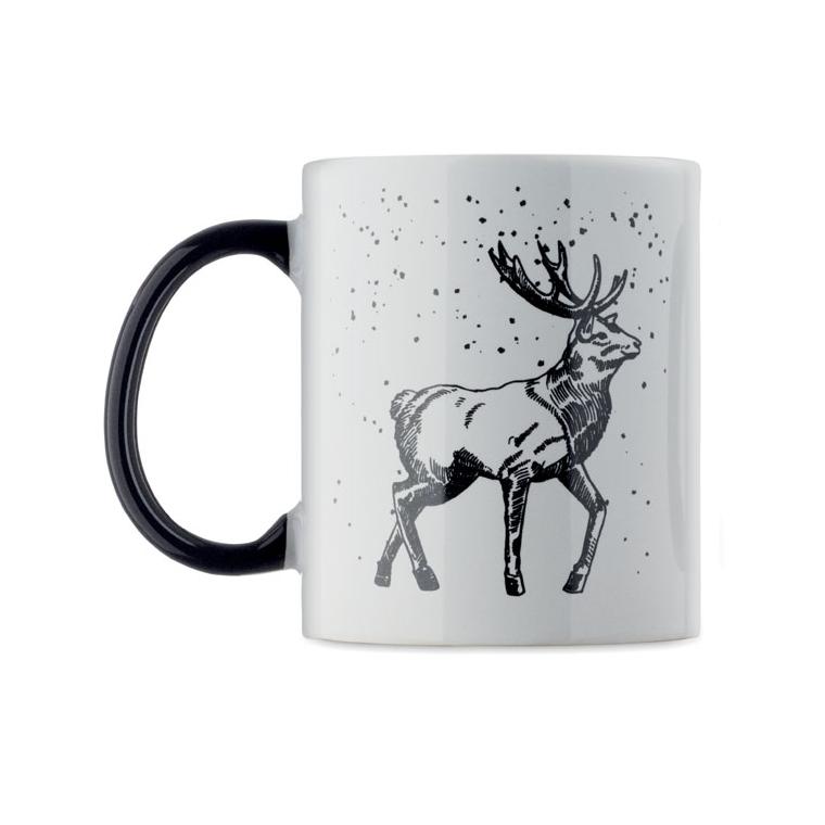 Cană ceramică sezonieră Festimug, 300 ml Negru