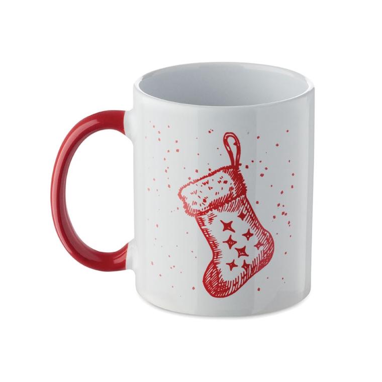 Cană ceramică sezonieră Festimug, 300 ml Roșu
