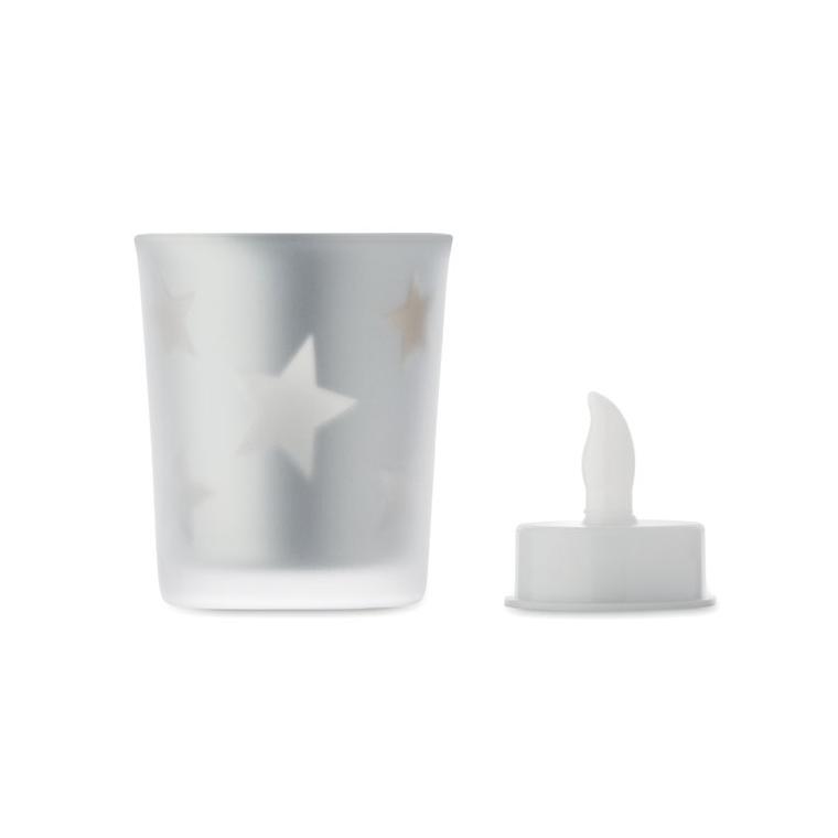 Lumânare tealight cu LED Landle Argintiu mat