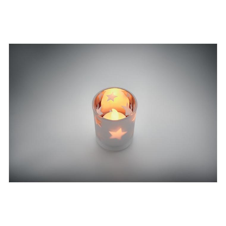 Lumânare tealight cu LED Landle Argintiu mat