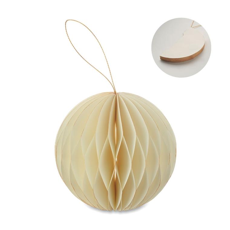 Ornament pliabil din hârtie Harmobauble Bej