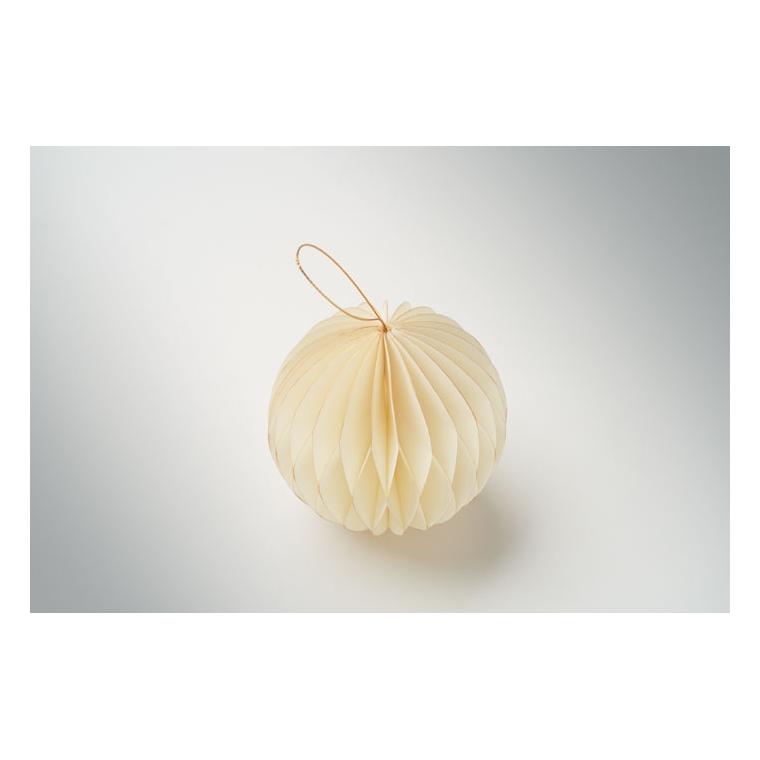 Ornament pliabil din hârtie Harmobauble Bej