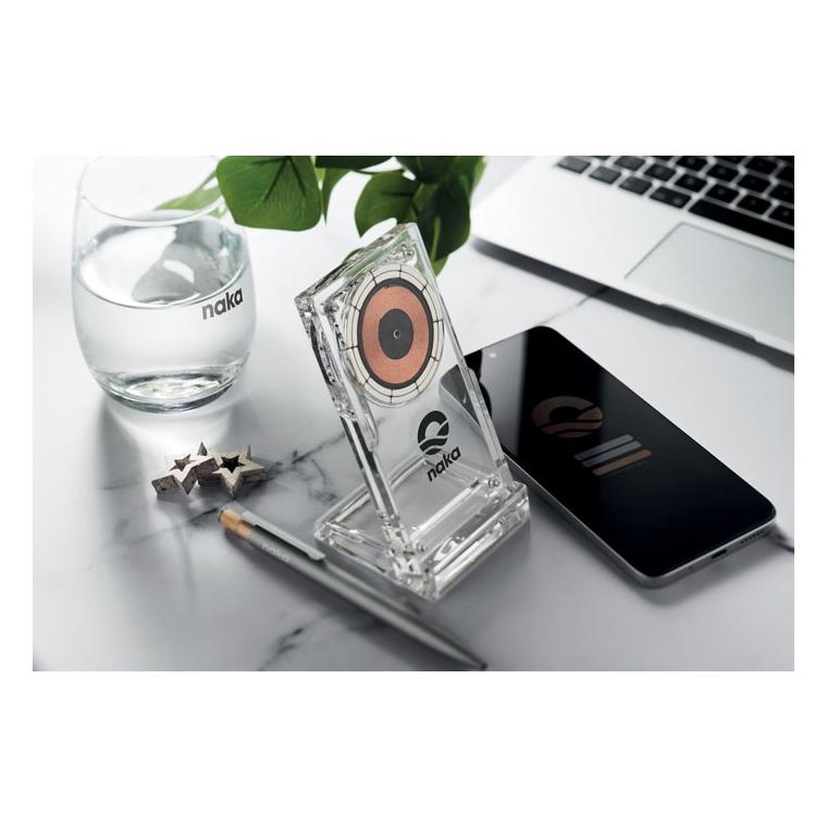 Încărcător wireless din acril Cryl, 15W Transparent