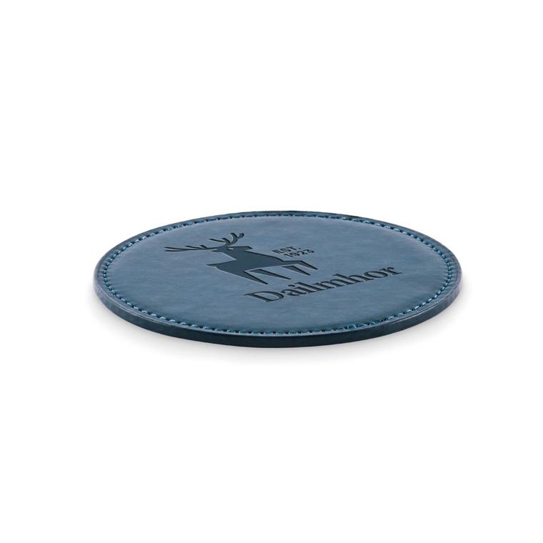 Suport rotund pentru pahare din PU Posa Navy 