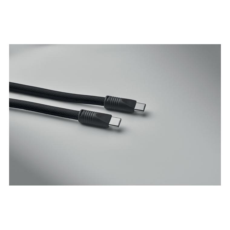 Lanyard cu încărcare 60W și date Cocharge Negru