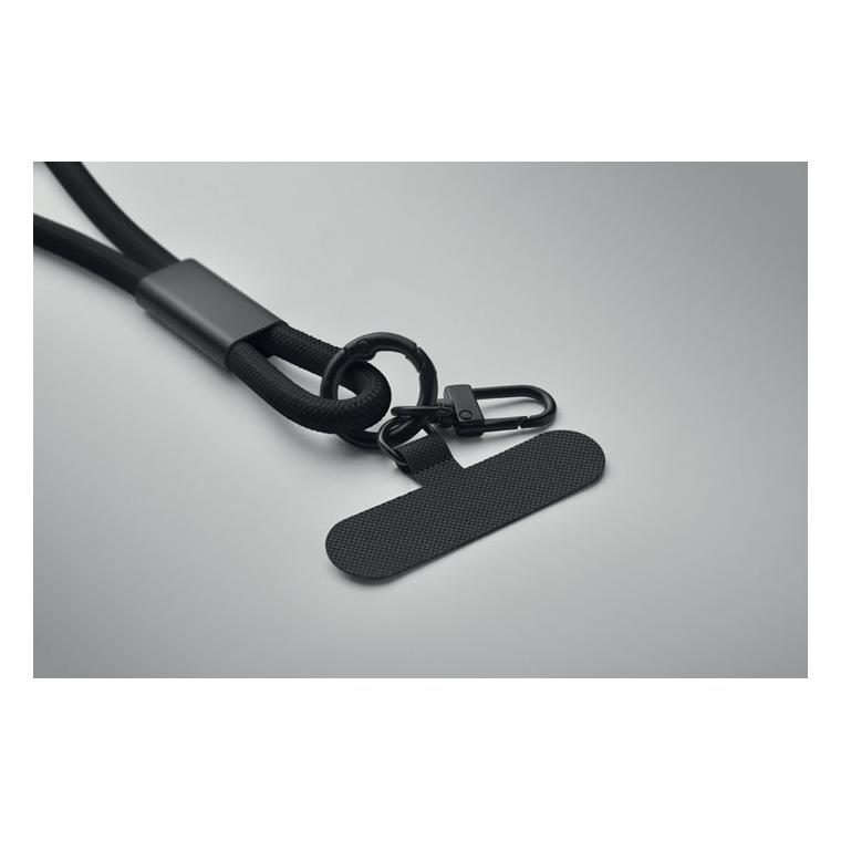 Lanyard cu încărcare 60W și date Cocharge Negru