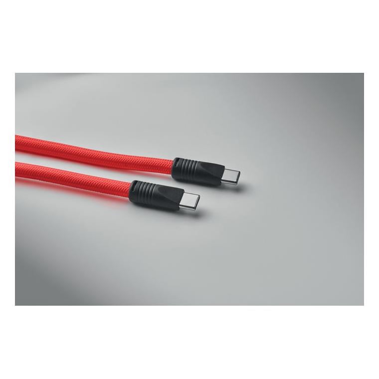 Lanyard cu încărcare 60W și date Cocharge Roșu