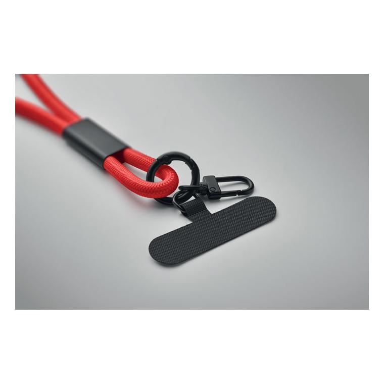 Lanyard cu încărcare 60W și date Cocharge Roșu