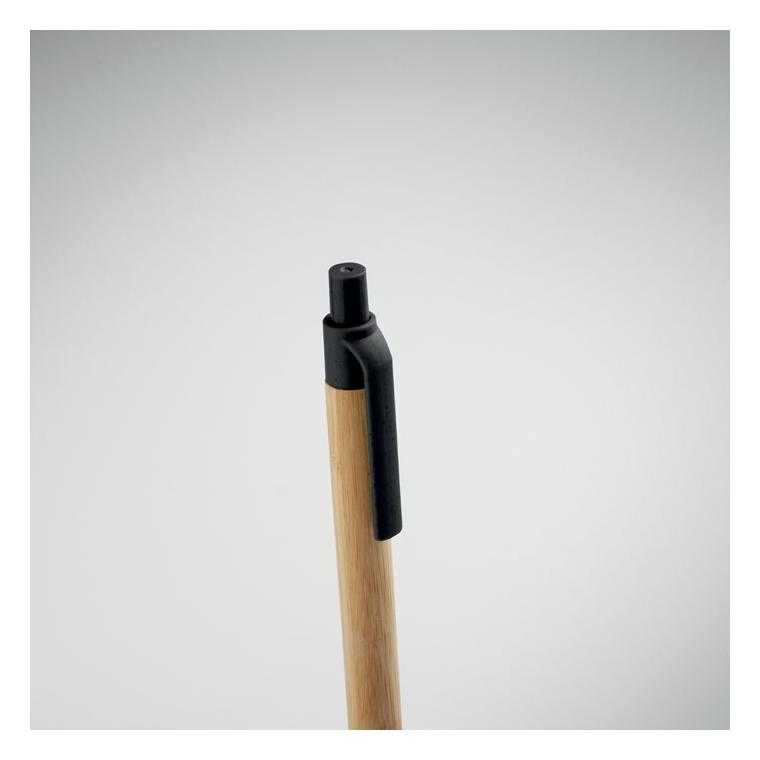 Pix cu buton din bambus Itea Colour Negru