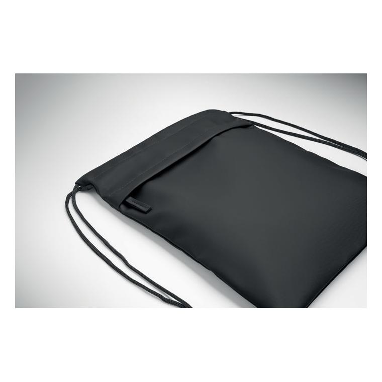 Rucsac cu șnur din RPET 600D Bangkok Bag Negru