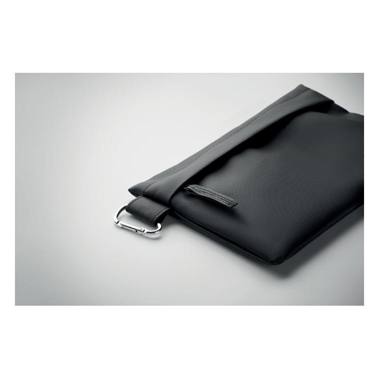 Pouch din RPET 600D Carry Negru