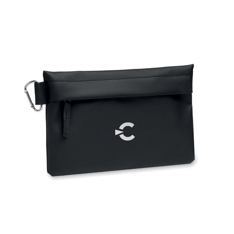 Pouch din RPET 600D Carry Negru