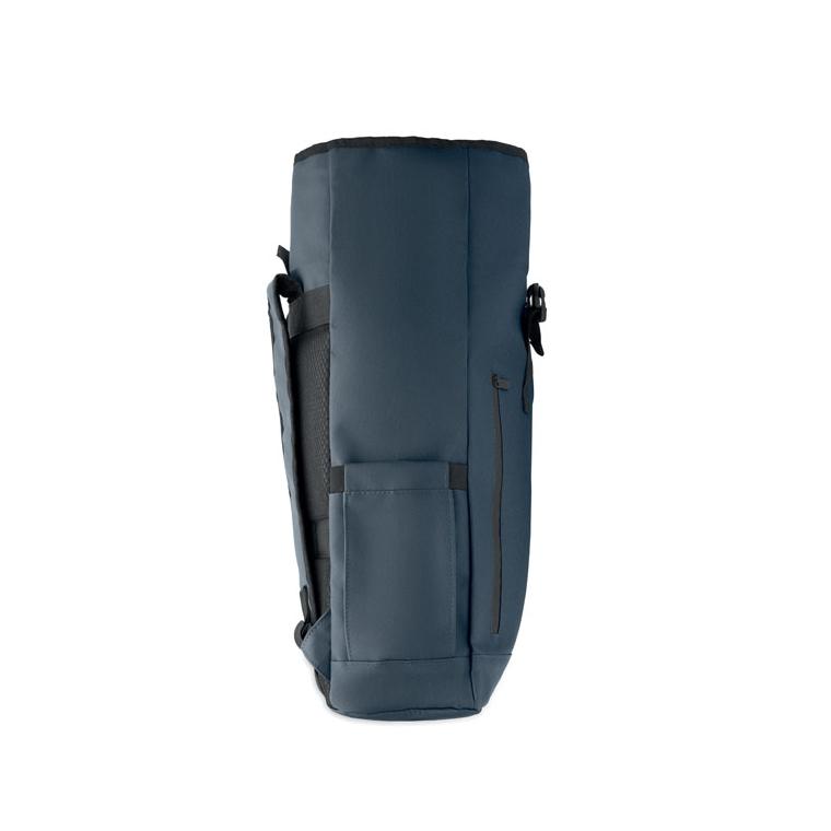 Rucsac laptop rolltop din RPET 600D Bangkok Roll Albastru