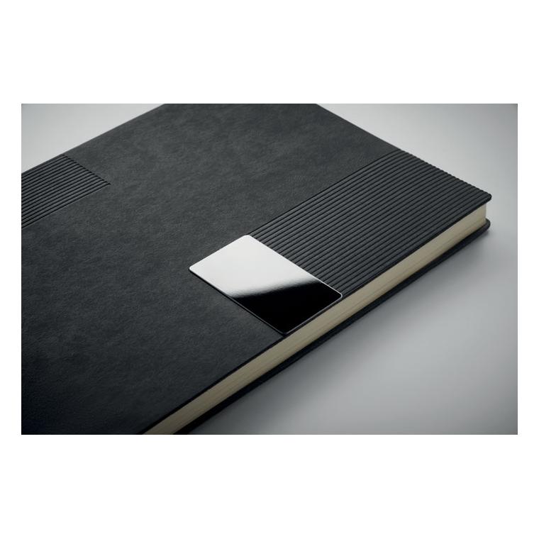 Notebook A5 din PU Treze Negru