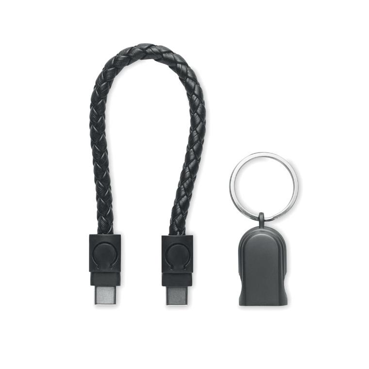 Cablu cu buclă tip C Fauleti Loop Negru