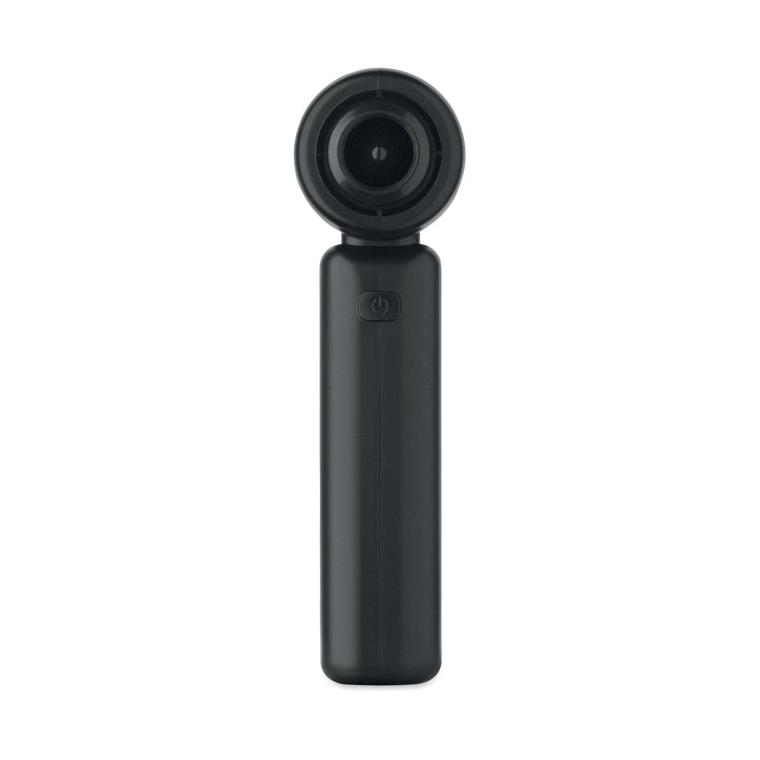 Ventilator turbo portabil din bambus Techmate Bamboo Negru