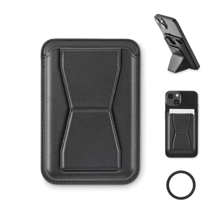 Suport magnetic pentru carduri din PU Leamag