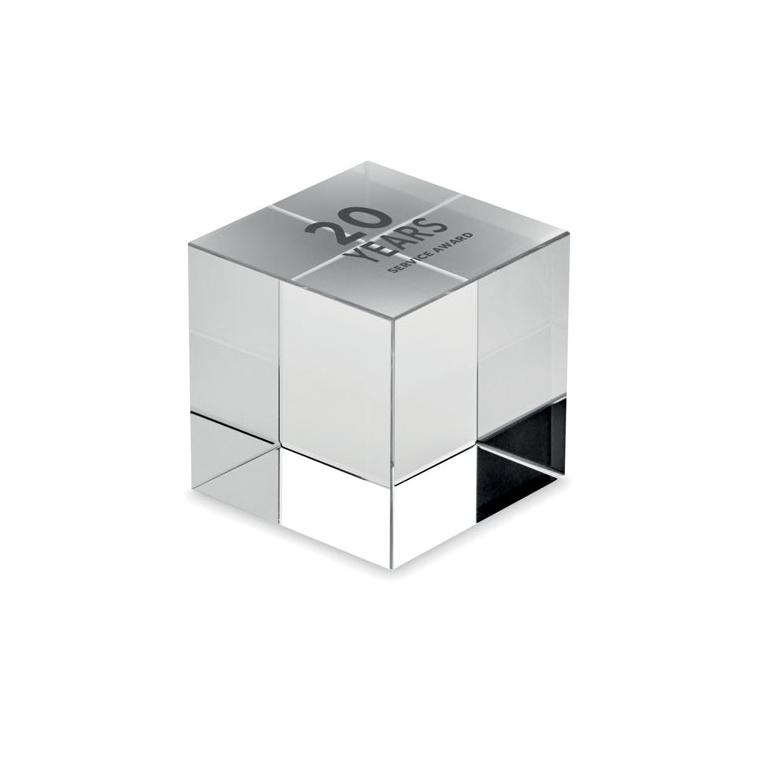 Trofeu cub din sticlă Kubeward Transparent