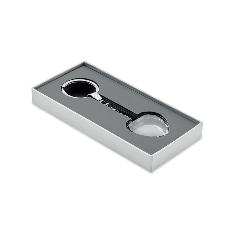 Breloc trofeu inimă din sticlă Heartward Transparent
