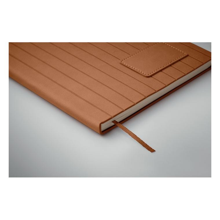 Notebook A5 din PU fumuriu Tintray Maro