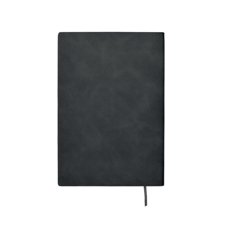 Notebook A5 din PU fumuriu Tintray Negru