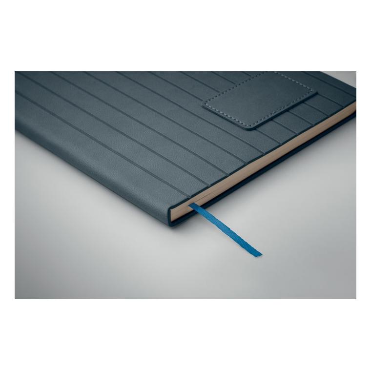 Notebook A5 din PU fumuriu Tintray Albastru