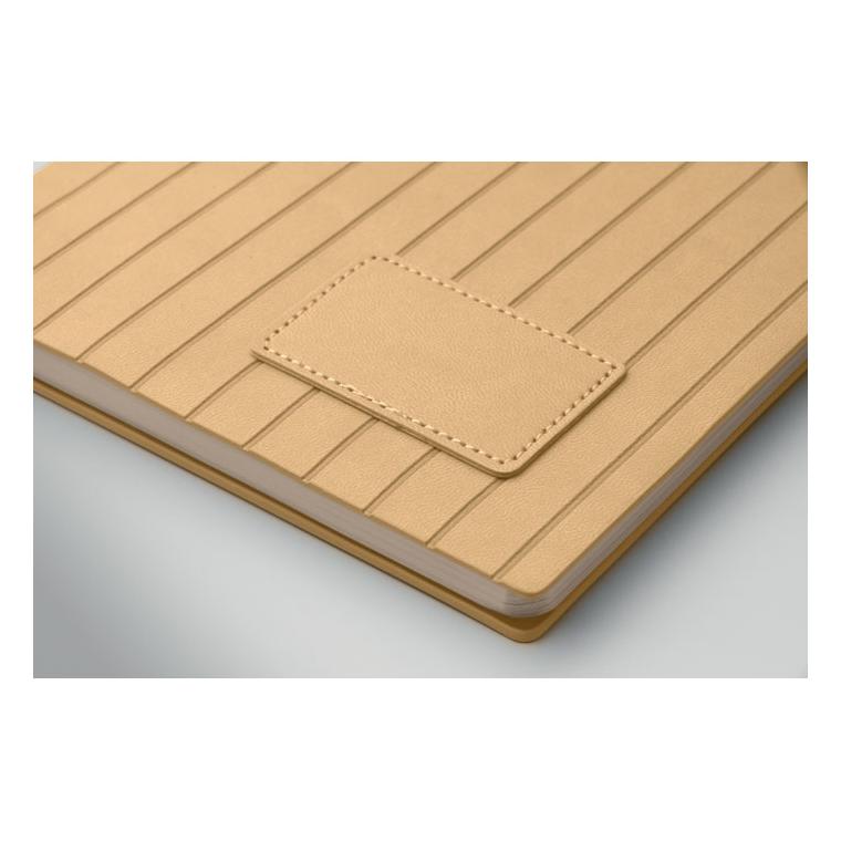 Notebook A5 din PU fumuriu Tintray Bej