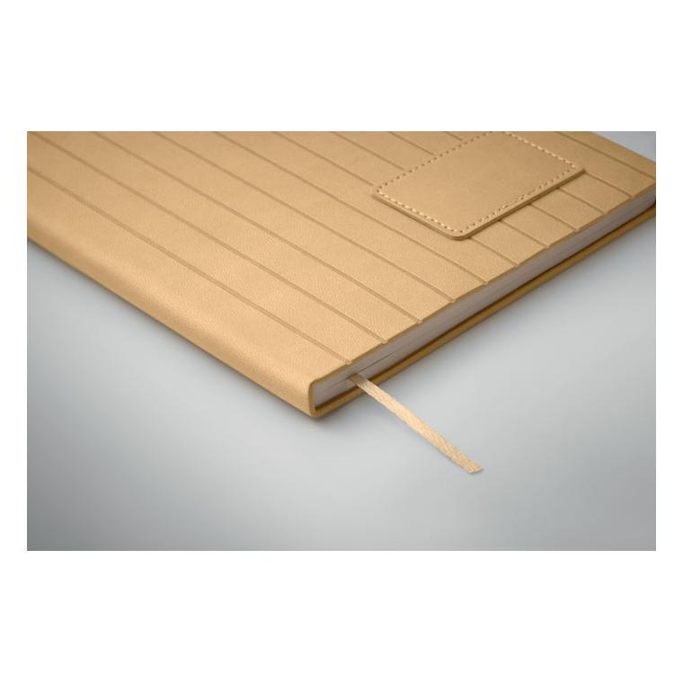 Notebook A5 din PU fumuriu Tintray Bej