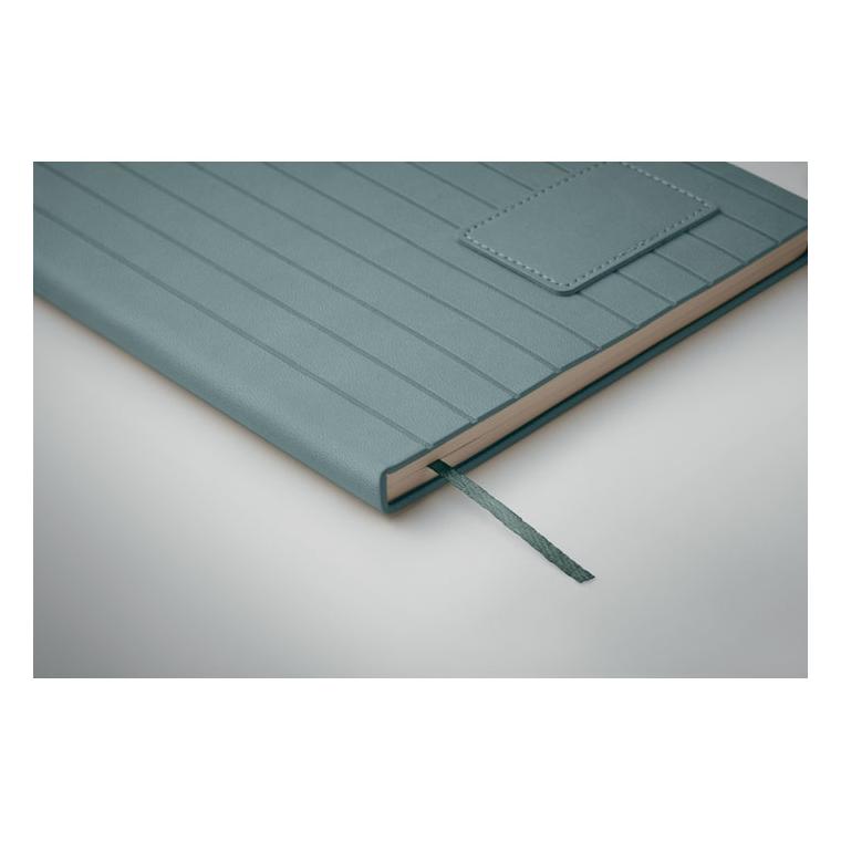 Notebook A5 din PU fumuriu Tintray Petrol