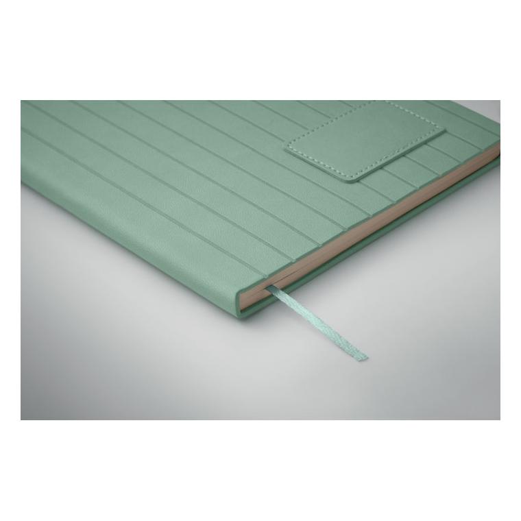 Notebook A5 din PU fumuriu Tintray Verde mentă