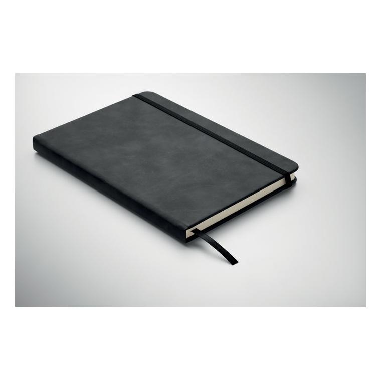 Notebook A5 din PU fumuriu Tint Negru