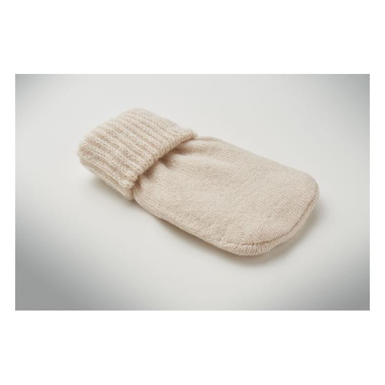Încălzitor de mâini din poliester Warmmuff Bej