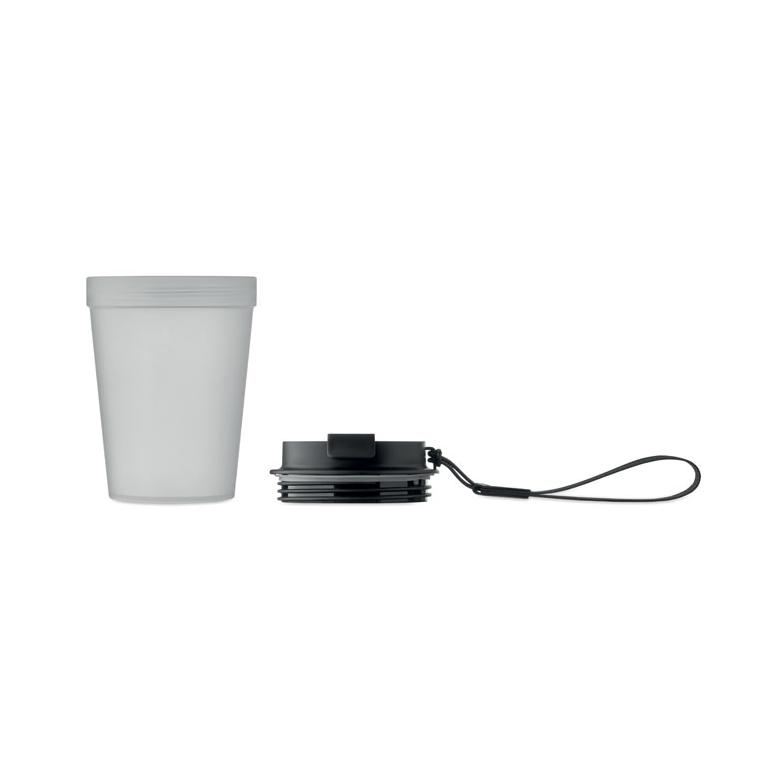 Termos cu perete simplu Isforden Tumbler, 300 ml Alb transparent
