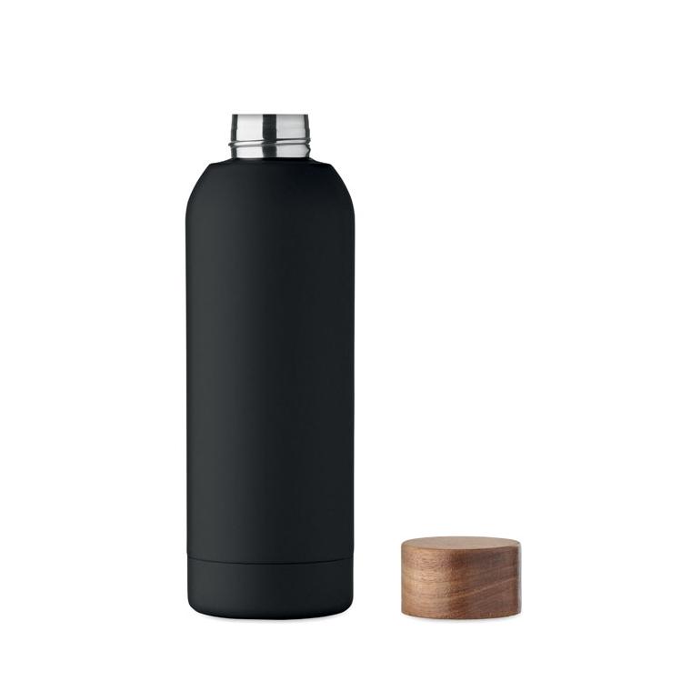 Sticlă cu perete simplu Geiser, 700 ml Negru