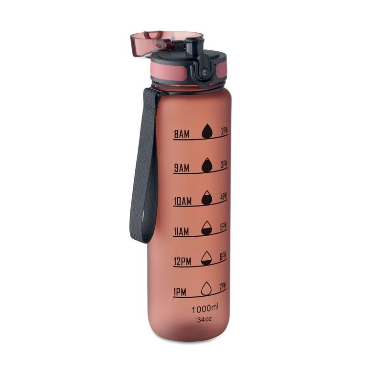 Sticlă sport din RPET Isforden Mark, 1 L Vișiniu