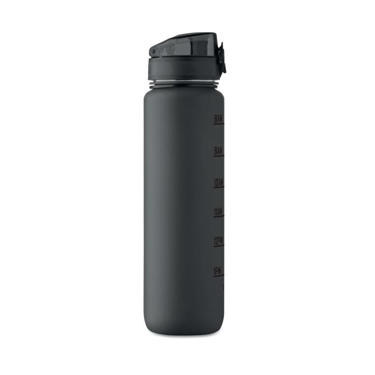 Sticlă sport din RPET Isforden Mark, 1 L Negru